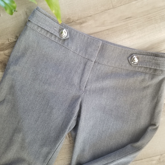 Bebe gray cropped career pants size 0 - Picture 3 of 8